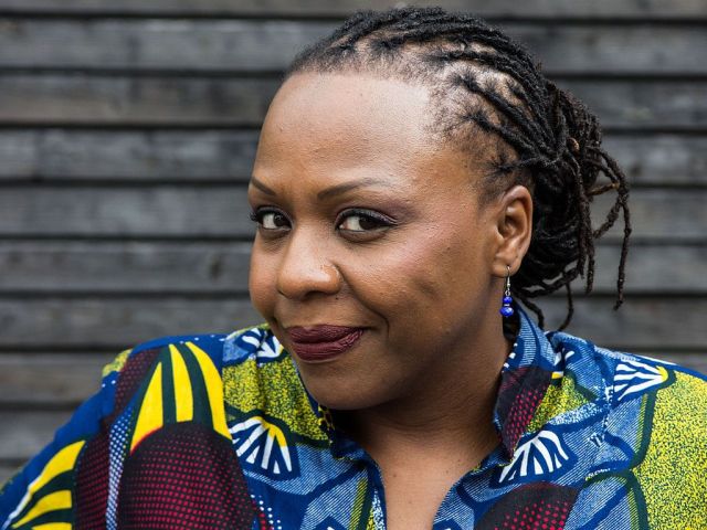 Nigerian writer Lola Shoneyin at the Leselenz 2015 in Hausach. Credits: Harald Krichel CC BY-SA 4.0. Photo link: https://commons.wikimedia.org/wiki/Category:Lola_Shoneyin#/media/File:Lola_Shoneyin-1304.jpg. CC link: https://creativecommons.org/licenses/by-sa/4.0/.