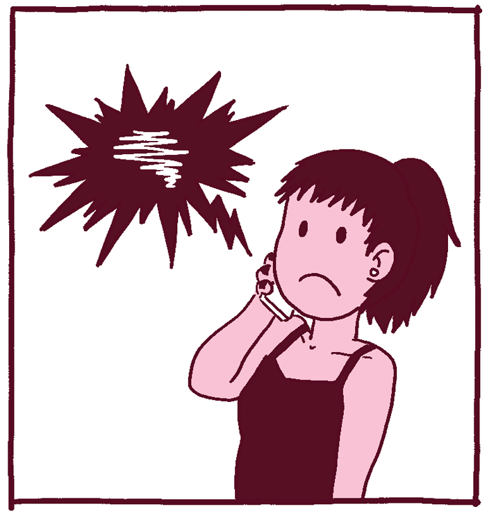 (Person on the other line hangs up. Woman looks at phone, surprised.) CLICK