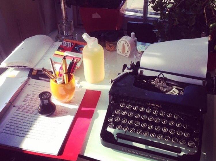 Tayari Jones' writing desk