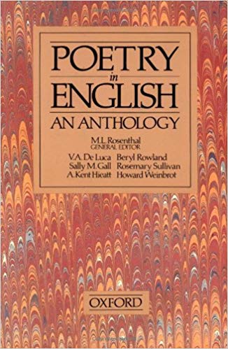 Poetry in English: An Anthology, ed. M.L. Rosenthal