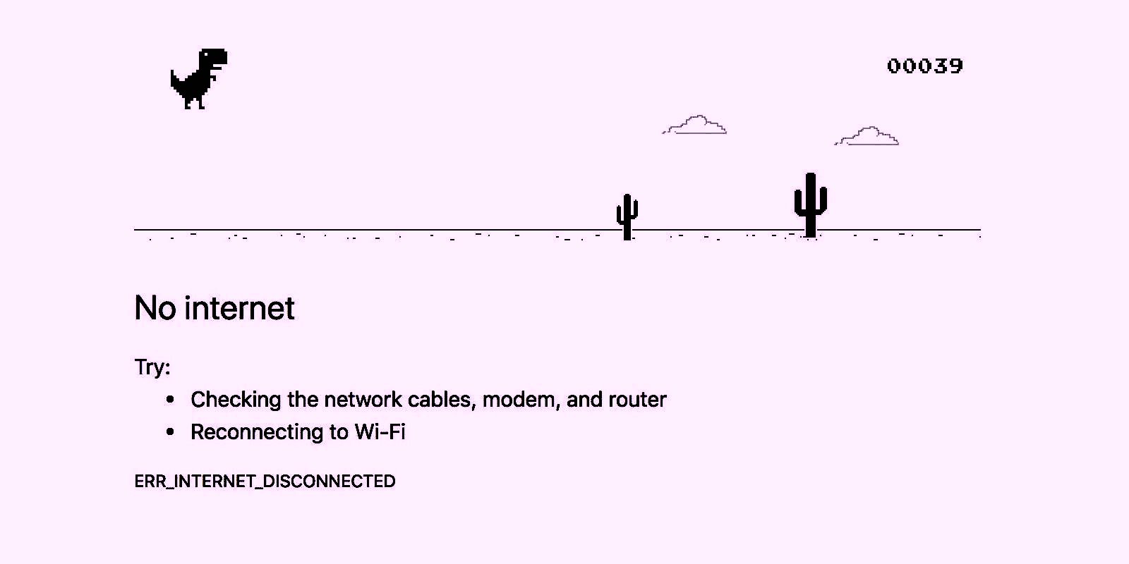 Google dinosaur game