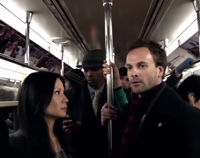 Lucy Liu and Jonny Lee Miller in Elementary