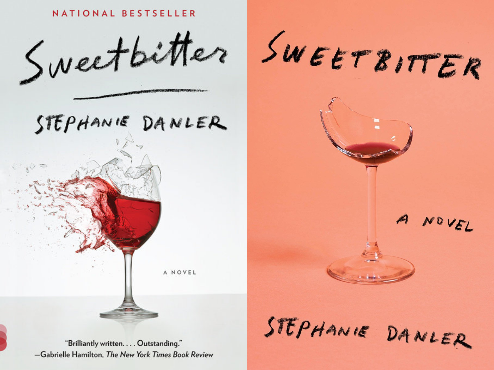 Paperback and hardcover editions of Sweetbitter by Stephanie Danler