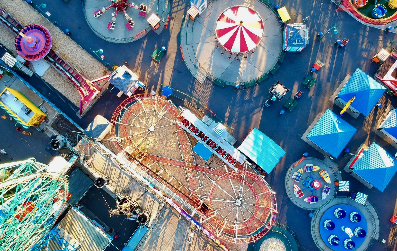 bird's eye view of carnival
