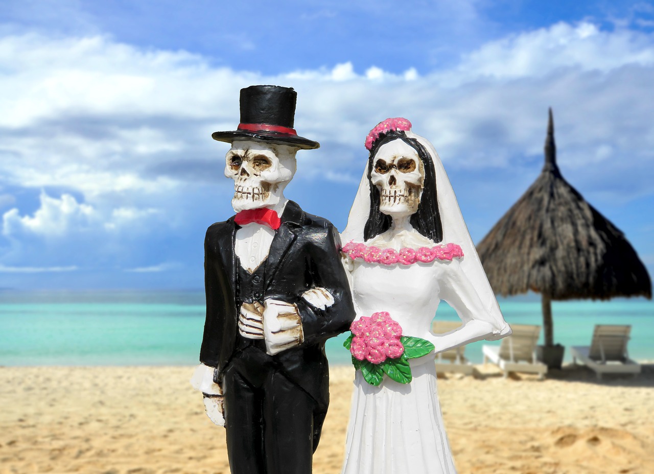 Skeleton Bride and Groom