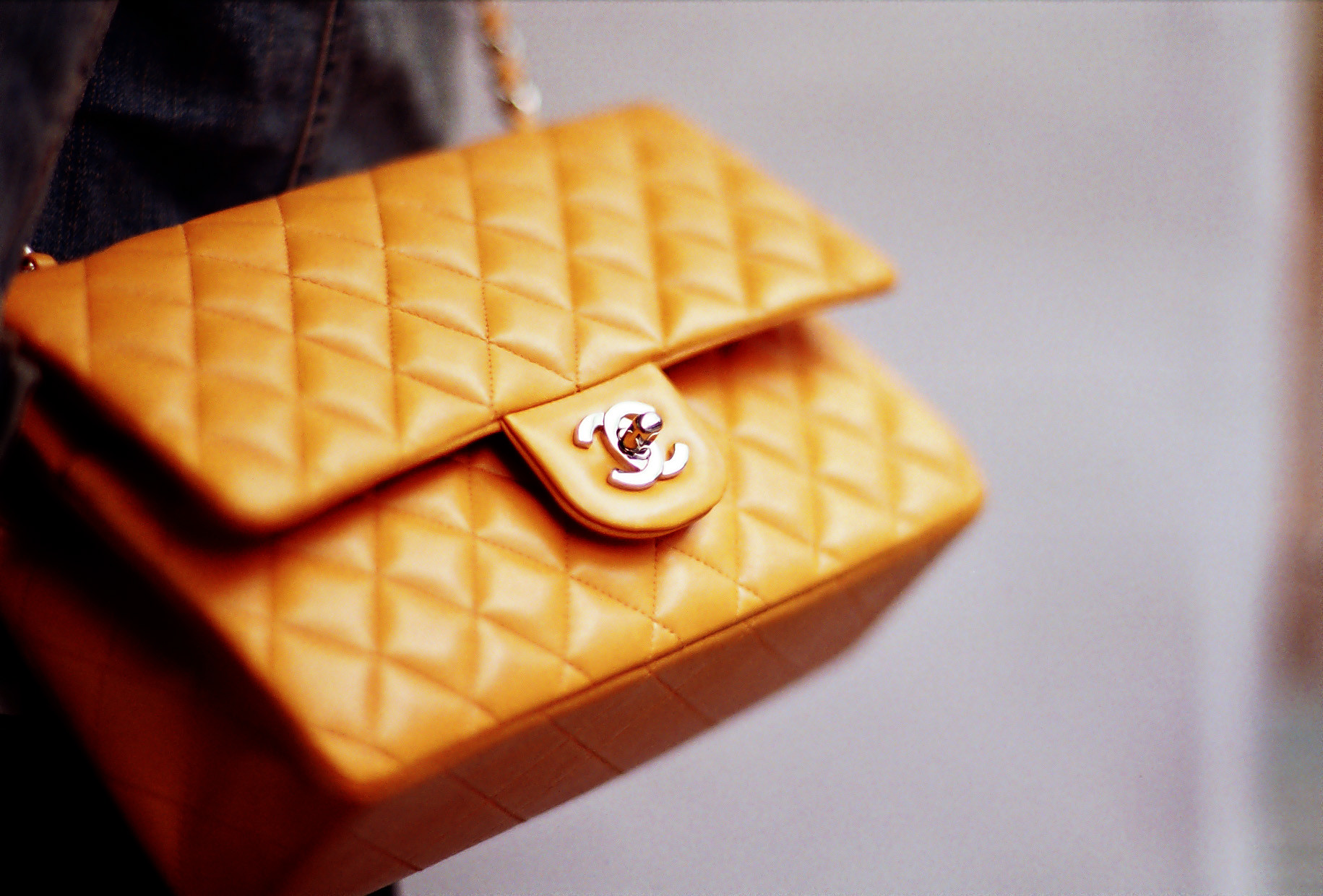 Yellow Chanel bag