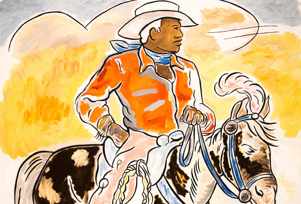 Drawing of a Black cowboy