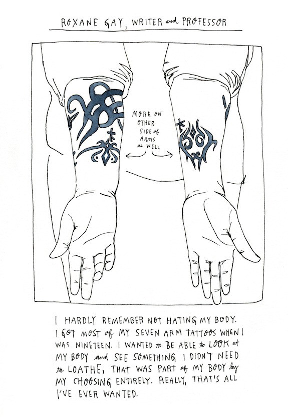 Roxane Gay tattoo