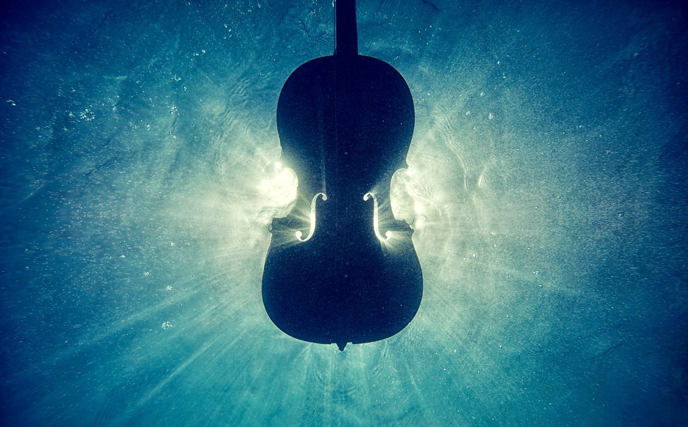cello under water