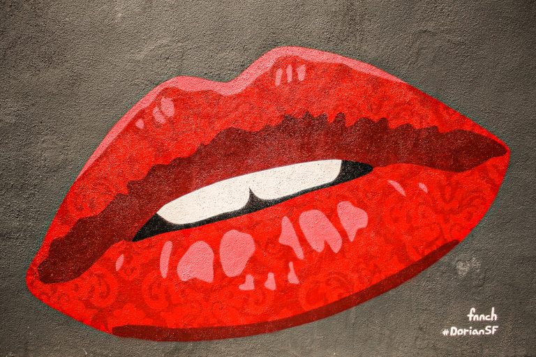 painted lips