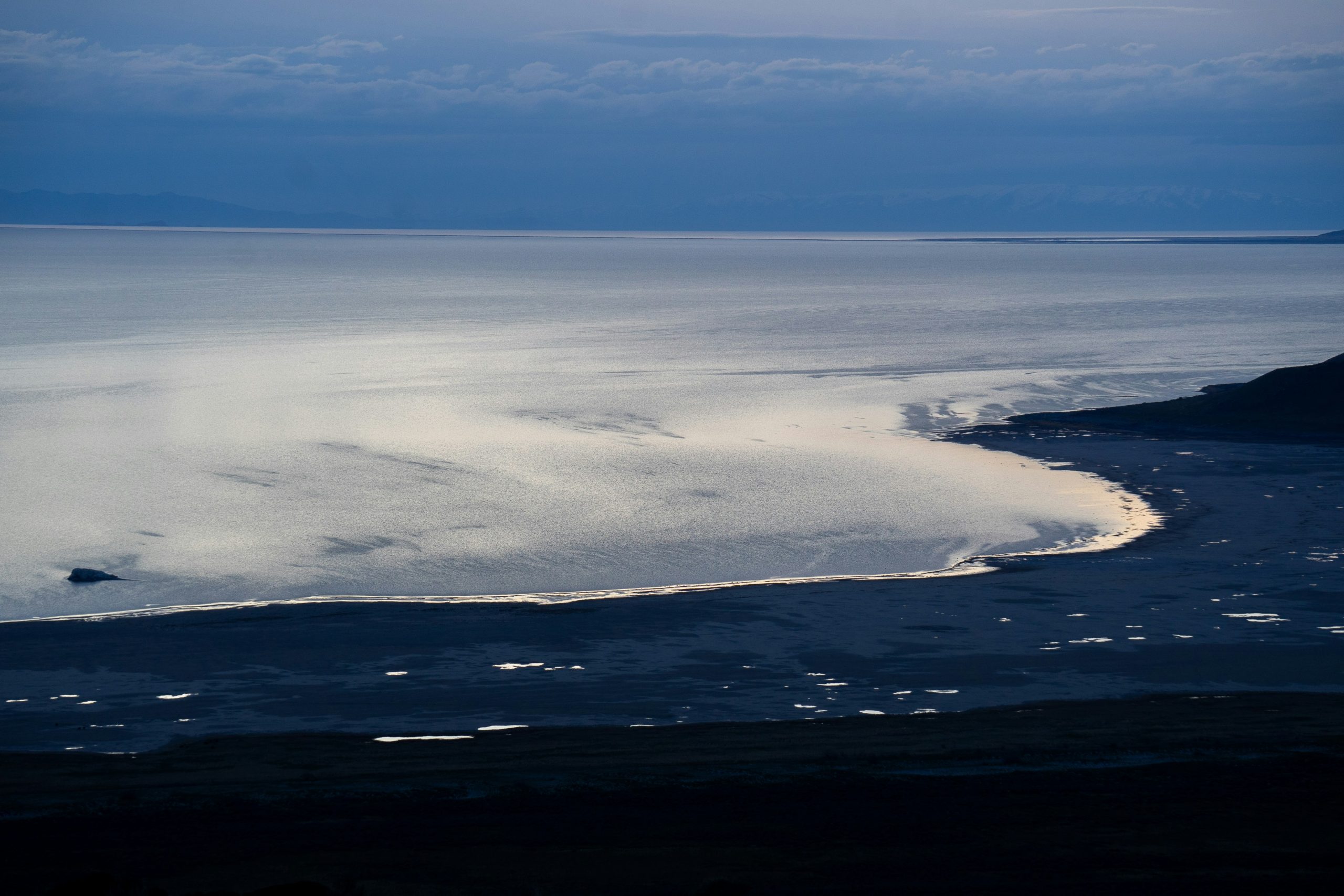 The shores of the Great Salt Lake