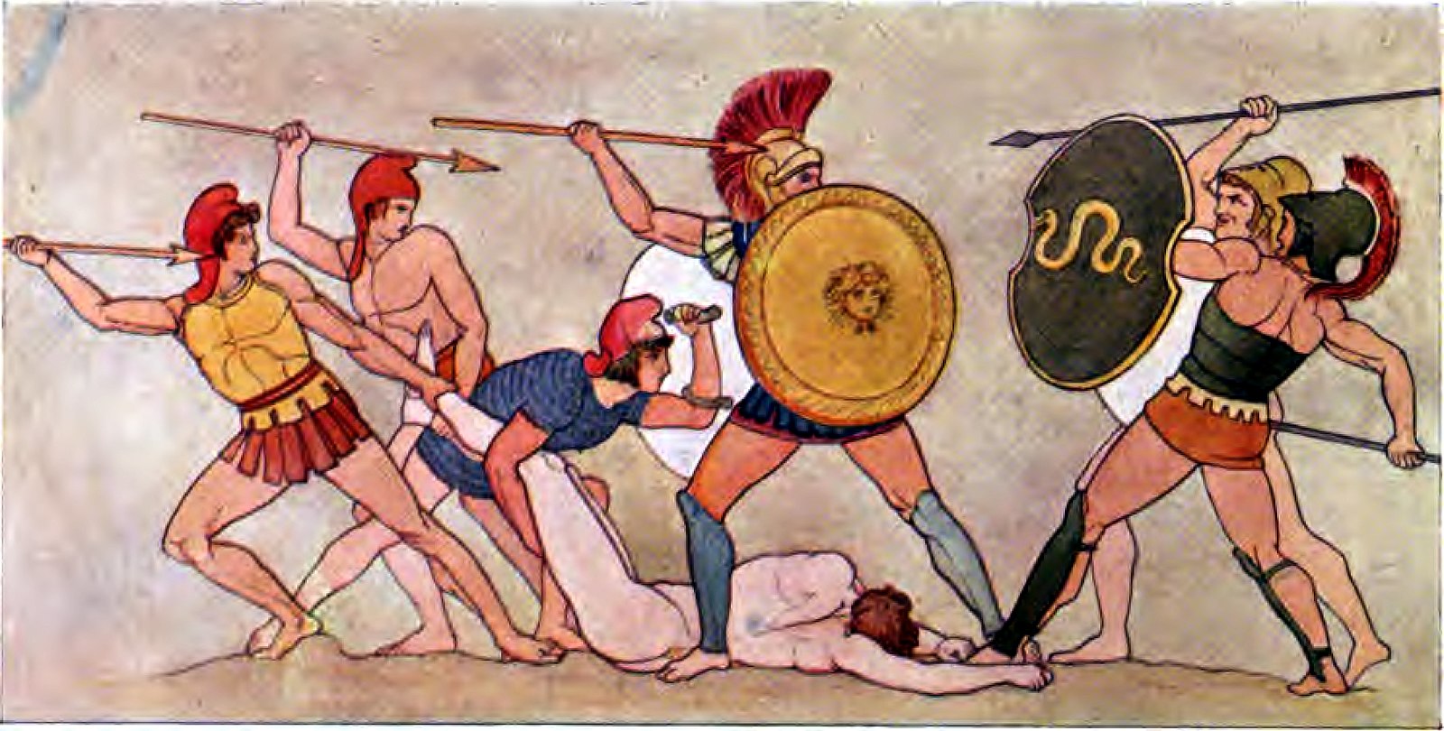 The fight for the body of Patroclus